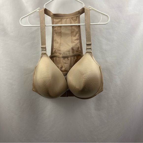 Cacique 50D Bra Beige Boost Plunge Front Close - Picture 1 of 11
